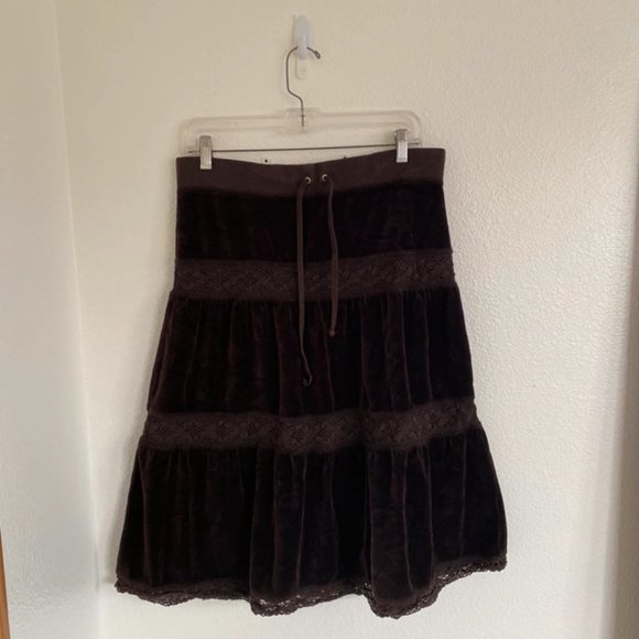 France Wool Asymmetrical Midi Skirt - Picture 1 of 6